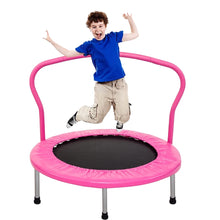 Load image into Gallery viewer, Fitness 36&quot; Jumping Trampoline For Kids, Fitness Rebounder 136KG Max Weight pink
