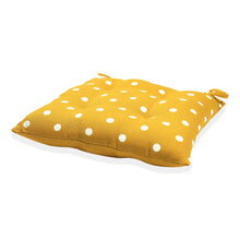 Load image into Gallery viewer, FURN Home and Style Polka Pintuck Quilt Tie Fastening Twin Pack Seat Pads
