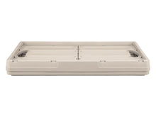 Load image into Gallery viewer, Storage boxes collapsible folding stacking 62L large strong folding storage x 4 BEIGE
