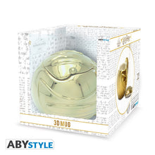 Load image into Gallery viewer, OFFICIAL HARRY POTTER 3D SHAPED GOLDEN SNITCH COFFEE CUP MUG WITH LID GIFT BOX
