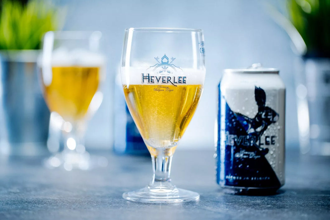 Set Of 4 x Heverlee Belgian Beer Half Pint Glasses 10oz Brand New Genuine4