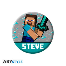 Load image into Gallery viewer, MINECRAFT BUTTON BADGES Pack Mix The Minecraft badges! GAMING COLLECTABLES
