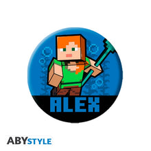 Load image into Gallery viewer, MINECRAFT BUTTON BADGES Pack Mix The Minecraft badges! GAMING COLLECTABLES
