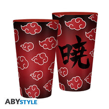 Load image into Gallery viewer, NARUTO SHIPPUDEN - Large Glass - 400ml - Akatsuki. COLLECTABLES

