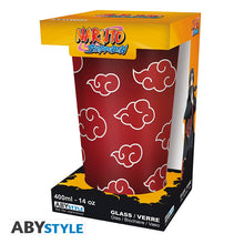 Load image into Gallery viewer, NARUTO SHIPPUDEN - Large Glass - 400ml - Akatsuki. COLLECTABLES
