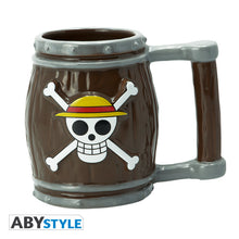 Load image into Gallery viewer, OFFICIAL ONE PIECE PIRATE BARREL 3D COFFEE MUG CUP NEW IN GIFT BOX COLLECTABLES
