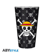 Load image into Gallery viewer, OFFICIAL ONE PIECE LUFFY LARGE TUMBLER DRINKING GLASS IN GIFT BOX. COLLECTABLES
