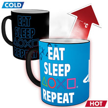 Load image into Gallery viewer, GB eye Playstation Sleep Repeat Heat Change Mug COLLECTABLES
