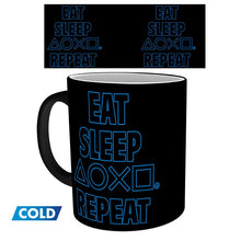 Load image into Gallery viewer, GB eye Playstation Sleep Repeat Heat Change Mug COLLECTABLES
