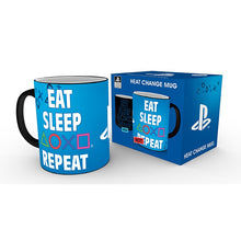 Load image into Gallery viewer, GB eye Playstation Sleep Repeat Heat Change Mug COLLECTABLES
