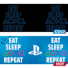Load image into Gallery viewer, GB eye Playstation Sleep Repeat Heat Change Mug COLLECTABLES
