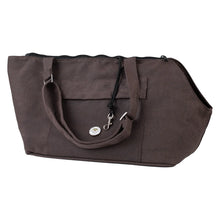 Load image into Gallery viewer, Soho Poms Dark Brown Soho Tote Pet Carrier - Ideal for Dogs &amp; Cats

