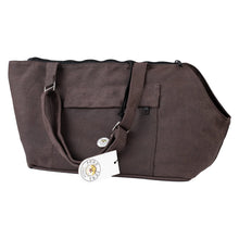 Load image into Gallery viewer, Soho Poms Dark Brown Soho Tote Pet Carrier - Ideal for Dogs &amp; Cats
