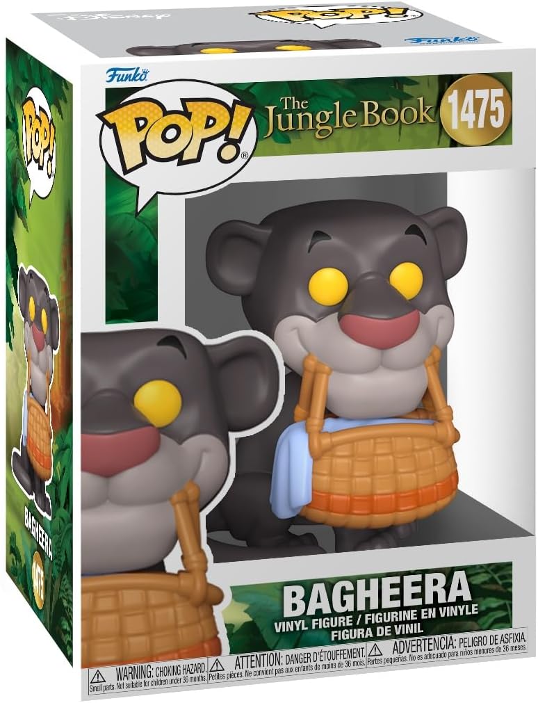 Funko Pop Bagheera & Basket (1475) Disney The Jungle Book Vinyl Figure Figurine