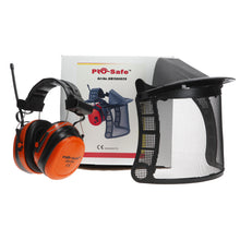 Load image into Gallery viewer, Prosafe ear defenders with Radio Built AM FM Radio Ear Defender/face sheilds
