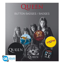 Load image into Gallery viewer, QUEEN - BUTTON  BADGES/ BADGES Pack - Mix. COLLECTABLES. MUSIC MANIA
