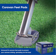 Load image into Gallery viewer, 4 Grey Pro-Paw+ Caravan Jack Pad Stable Level Support | Caravan Corner Steadies
