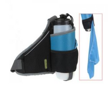 Load image into Gallery viewer, Waist Bag With Drinks Bottle &amp; Micro Fibre Towel 650ml Outdoor Sports Gym Bike
