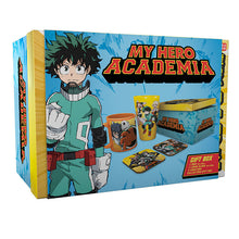 Load image into Gallery viewer, My Hero Academia Heroes Mug, 400ml Glass &amp; 2 Coasters Collectable Gift Box
