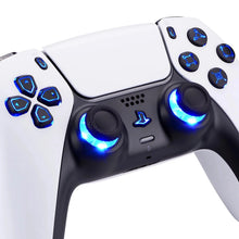 Load image into Gallery viewer, eXtremeRate 7 Colors 9 Modes Luminated Dpad Thumbsticks Share Home Face Buttons for PS5 Controller BDM-030 040 050, White Classical Symbols Buttons DTF V3 LED Kit - NOT A CONTROLLER
