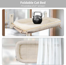 Load image into Gallery viewer, PEFUNY Cordless Folding Cat Window Perch, Cat Hammock for Window and Wall
