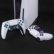 Load image into Gallery viewer, eXtremeRate 7 Colors 9 Modes Luminated Dpad Thumbsticks Share Home Face Buttons for PS5 Controller BDM-030 040 050, White Classical Symbols Buttons DTF V3 LED Kit - NOT A CONTROLLER
