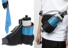 Load image into Gallery viewer, Waist Bag With Drinks Bottle &amp; Micro Fibre Towel 650ml Outdoor Sports Gym Bike
