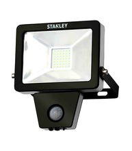 Load image into Gallery viewer, 2 x Stanley. branded. Outdoor. LED flood light.PIR Slimline. 10 watt
