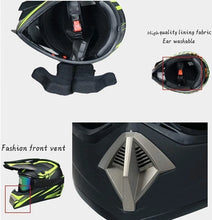 Load image into Gallery viewer, Full Face MTB Motocross Helmet Set, Youth Kids Off Road ATV Motorbike HELMET M
