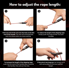 Load image into Gallery viewer, Speed Skipping Rope Ball Bearing Screw-Free Jump Rope 2 Speed Wire Cables Boxing
