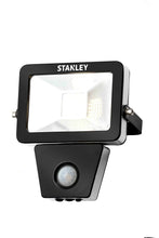Load image into Gallery viewer, 2 x Stanley. branded. Outdoor. LED flood light.PIR Slimline. 10 watt
