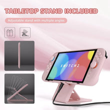 Load image into Gallery viewer, PlayVital Solid Colour Series Protective Case for Nintendo Switch 2 Pink
