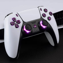 Load image into Gallery viewer, eXtremeRate 7 Colors 9 Modes Luminated Dpad Thumbsticks Share Home Face Buttons for PS5 Controller BDM-030 040 050, White Classical Symbols Buttons DTF V3 LED Kit - NOT A CONTROLLER
