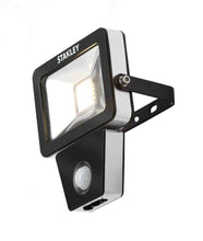 Load image into Gallery viewer, 2 x Stanley. branded. Outdoor. LED flood light.PIR Slimline. 10 watt
