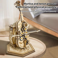 Load image into Gallery viewer, Music Box For Adult To Build Cello Music Box Kit 3D Wooden Puzzles DIY Assembly

