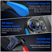 Load image into Gallery viewer, HASACOOL Controller for Switch 2, Plug-and-Play One-Piece Replacement for Pro Controller with Hall Effect Joysticks, 4-Level Vibration, Motion Control Red and Blue

