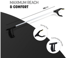 Load image into Gallery viewer, 2 Pack Litter Picker Long Reach Handle Metal +Plastic Litter Picker Good Quality
