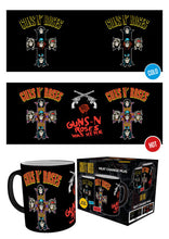 Load image into Gallery viewer, OFFICIAL GUNS N ROSES HEAT CHANGING MAGIC COFFEE MUG CUP NEW IN GIFT BOX GB

