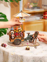 Load image into Gallery viewer, Rolife Blossom Cart 3D Wooden Puzzle Model Kit
