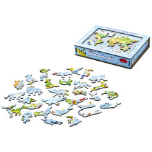 Load image into Gallery viewer, Unidragon Kids World Map 100pcs jigsaw puzzle wooden and boxed
