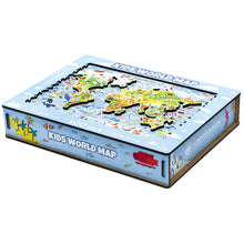 Load image into Gallery viewer, Unidragon Kids World Map 100pcs jigsaw puzzle wooden and boxed
