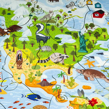 Load image into Gallery viewer, Unidragon Kids World Map 100pcs jigsaw puzzle wooden and boxed
