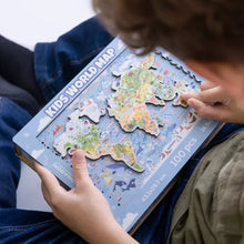 Load image into Gallery viewer, Unidragon Kids World Map 100pcs jigsaw puzzle wooden and boxed
