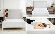 Load image into Gallery viewer, Bedsure Mattress Topper Quilted Mattress Cover Overfilled SINGLE 90x190 washable

