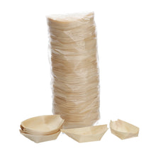 Load image into Gallery viewer, BAMBOO BOAT BUFFET party disposable canape dish Japanese 200 QTY

