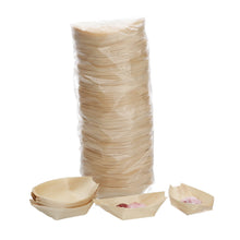 Load image into Gallery viewer, BAMBOO BOAT BUFFET party disposable canape dish Japanese 200 QTY
