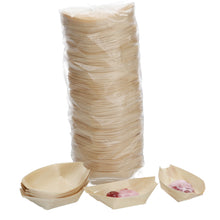 Load image into Gallery viewer, BAMBOO BOAT BUFFET party disposable canape dish Japanese 200 QTY

