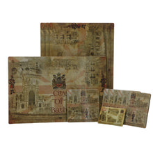Load image into Gallery viewer, Set of 4 Placemats City of Bath and 4 Coasters PLUS A FREE Fridge Magnet
