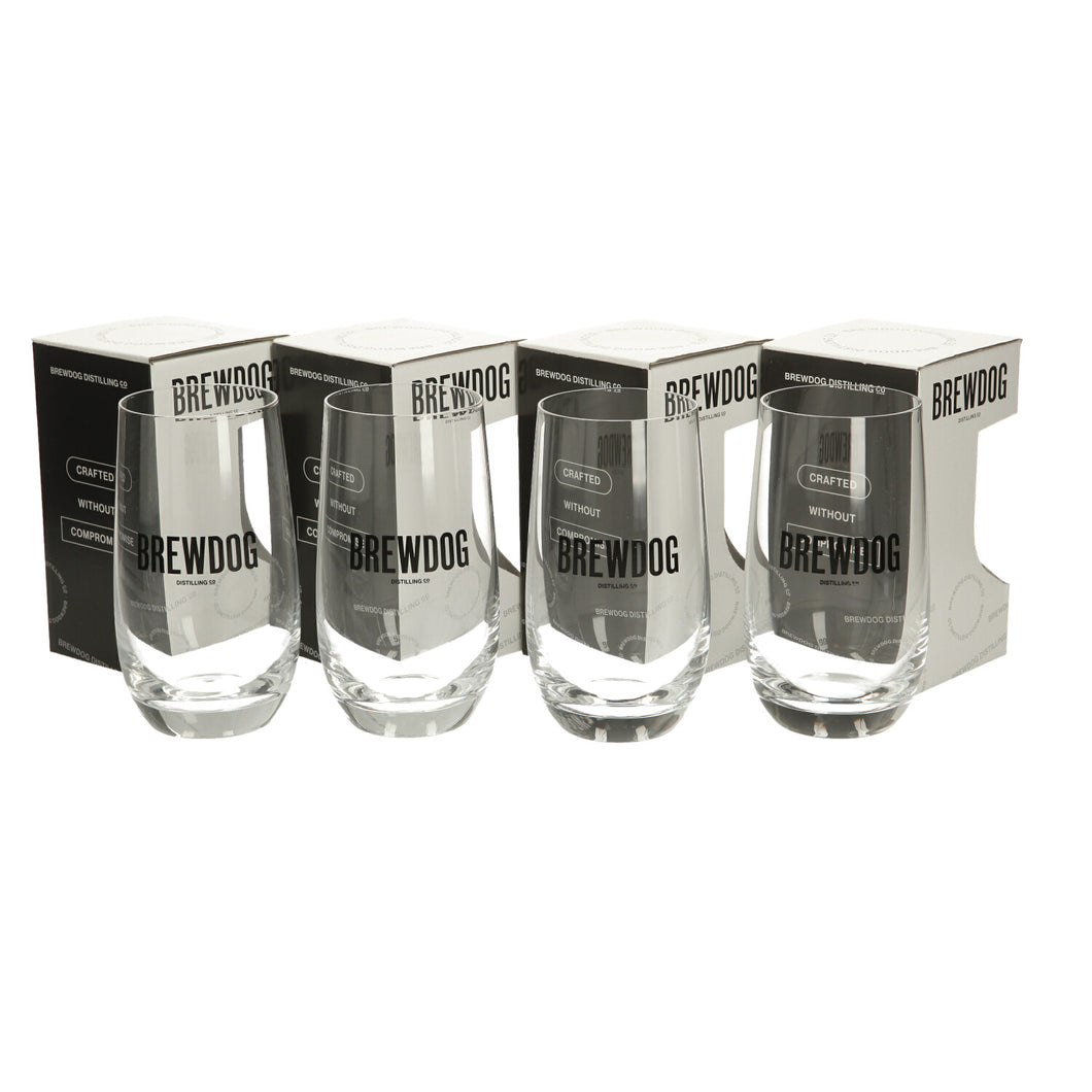 4 x Brewdog 1/2 Pint Glass Brand New. Boxed. Party. Bar