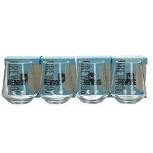 Load image into Gallery viewer, 4 x Brew Dog One Pint 20oz Glass Laser Nucleated In Gift Box New
